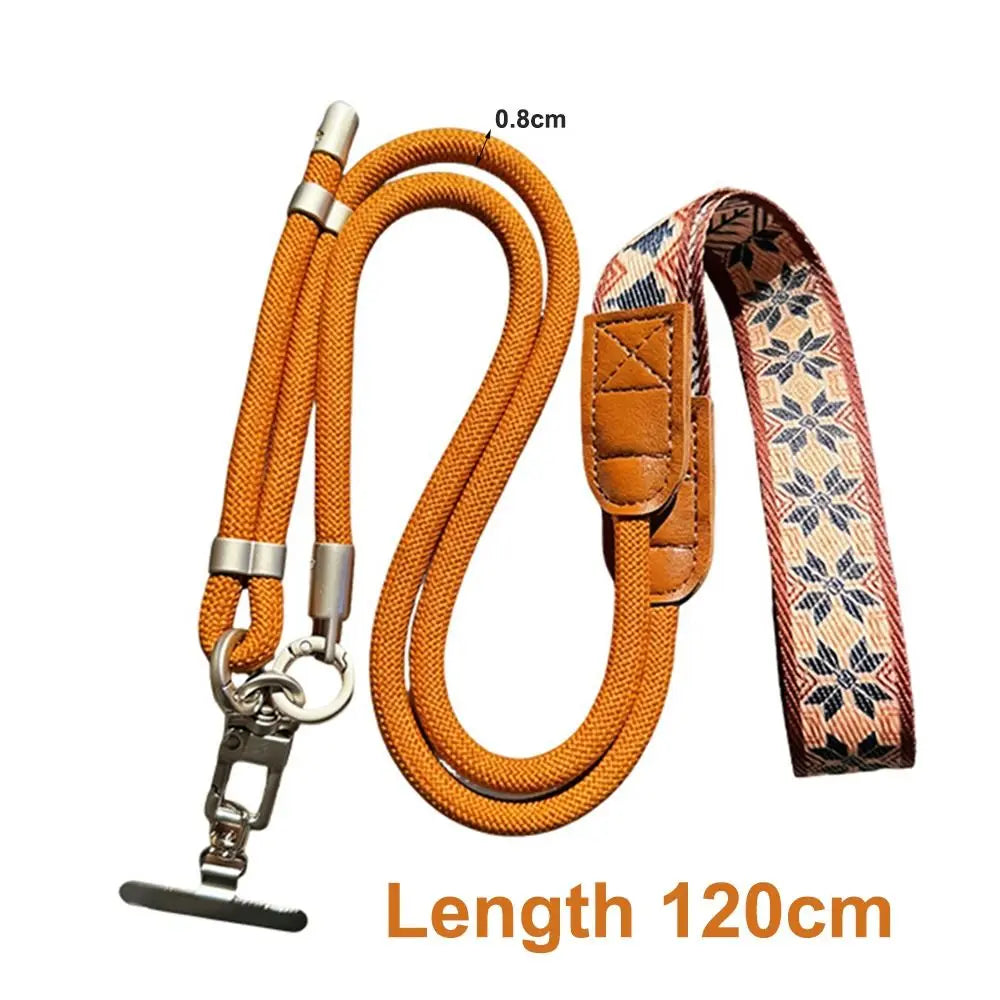Universal Adjustable Phone Strap 360 Degree Rotation Metal Hook Crossbody Necklace Strap Anti Loss Phone Lanyard for Phone Case