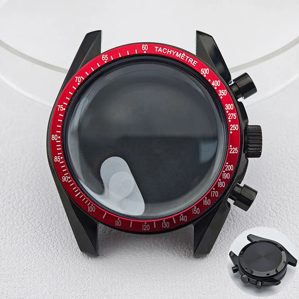 39.7mm Men's watches metal case FIT VK63 movement case watch accessories watch parts Fits 20mm strap Watch Box