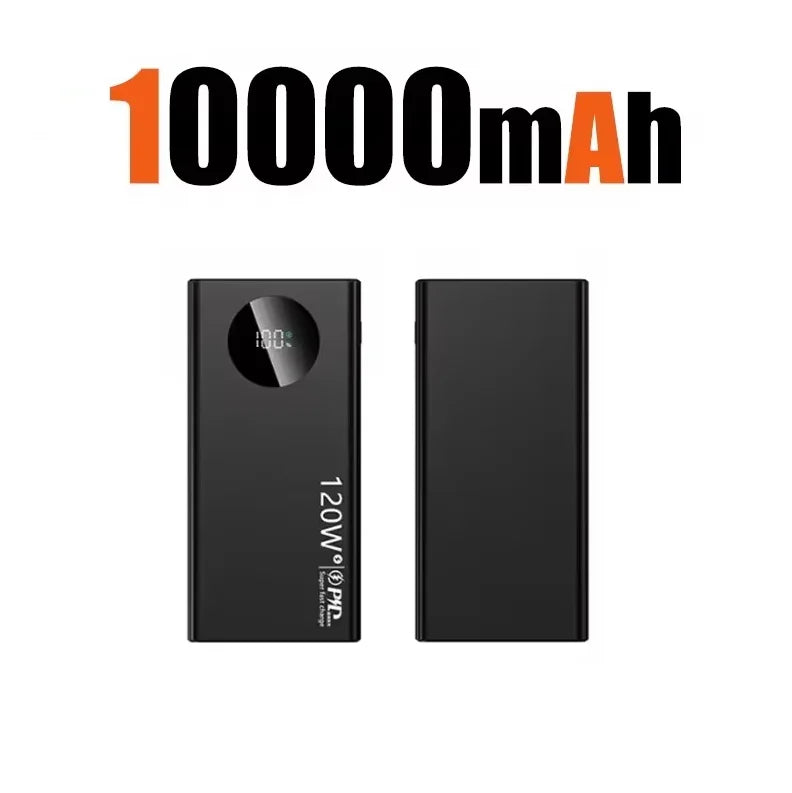 500000mAh Fast Charging Power Bank 120W High Capacity Powerbank Portable Battery Charger Take On The Plane For All Phones