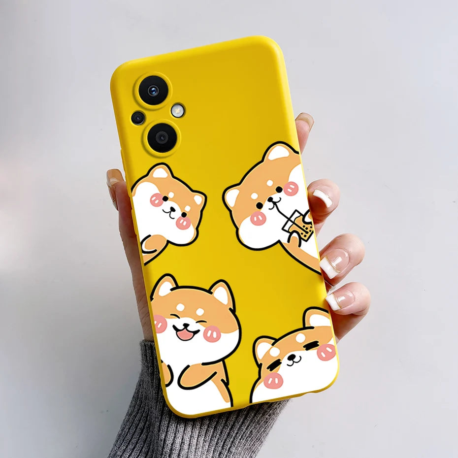 For Oppo Reno7 Z 5G Case Reno 7 8 Lite Bear Cartoon Frog Soft Silicone Phone Case For Oppo Reno 7Z 8Z Reno7Z 5G Back Cover Capa