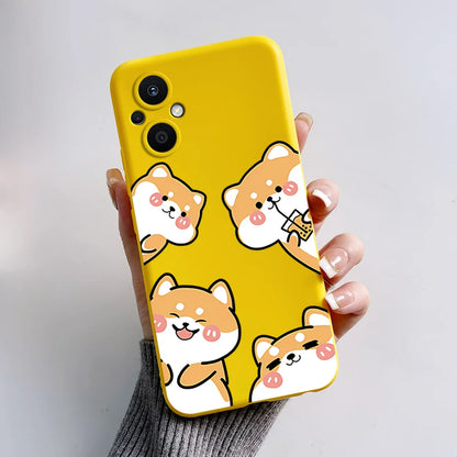 For Oppo Reno7 Z 5G Case Reno 7 8 Lite Bear Cartoon Frog Soft Silicone Phone Case For Oppo Reno 7Z 8Z Reno7Z 5G Back Cover Capa