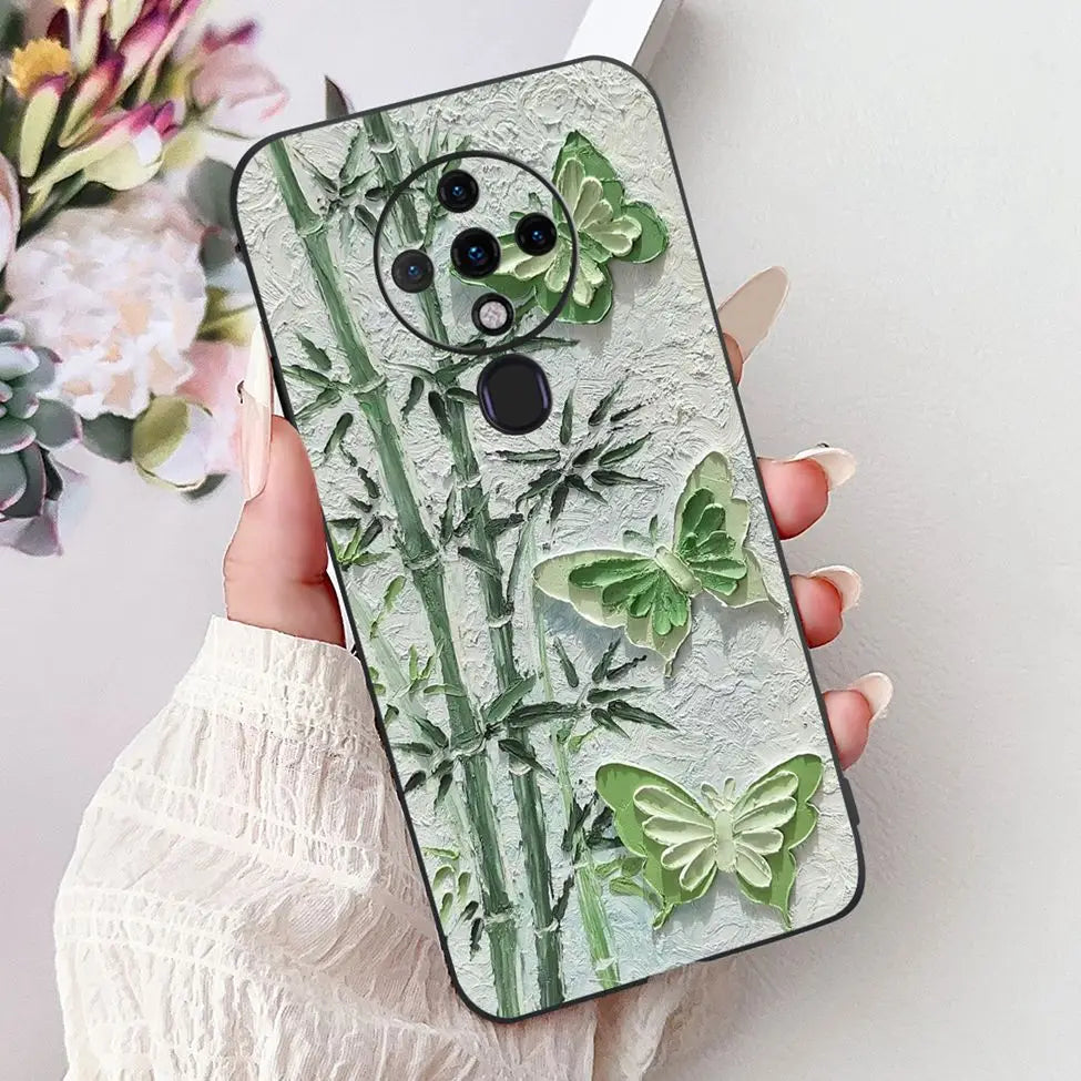 6.8'' For Tecno Spark6 KE7 Back Cover For Techno Spark 6 Case Shockproof Luxury Cute Cartoon Funny Cool Silicone Bumper Funda