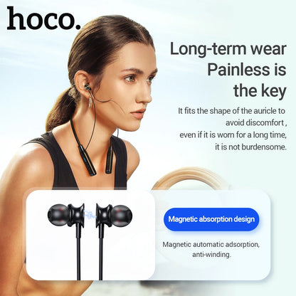 HOCO Neck Band Bluetooth 5.3 Magnetic Sports Runnung Earphones Support Bluetooth TF Card Playback Music Headset Longtime Standby