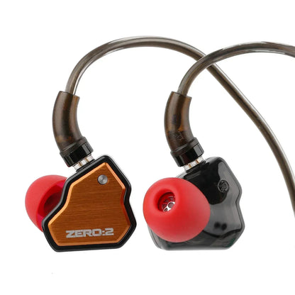 7Hz x Crinacle Zero 2 Headphone HIFI zero2 IEM 10mm Dynamic Driver Wired Earbuds Gaming Earphones with OFC Cable for Musician