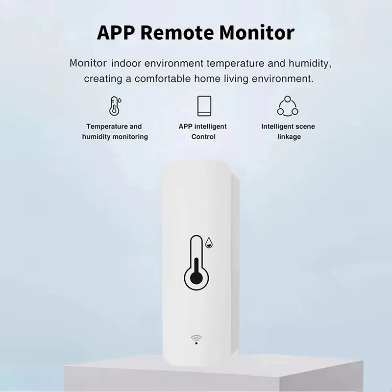 For Tuya ZigBee WiFi Temperature Humidity Sensor Smart Life App Remote Monitor Indoor Thermometer Detector for Alexa Google