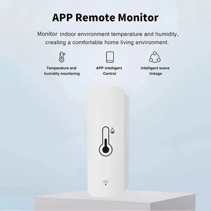 For Tuya ZigBee WiFi Temperature Humidity Sensor Smart Life App Remote Monitor Indoor Thermometer Detector for Alexa Google