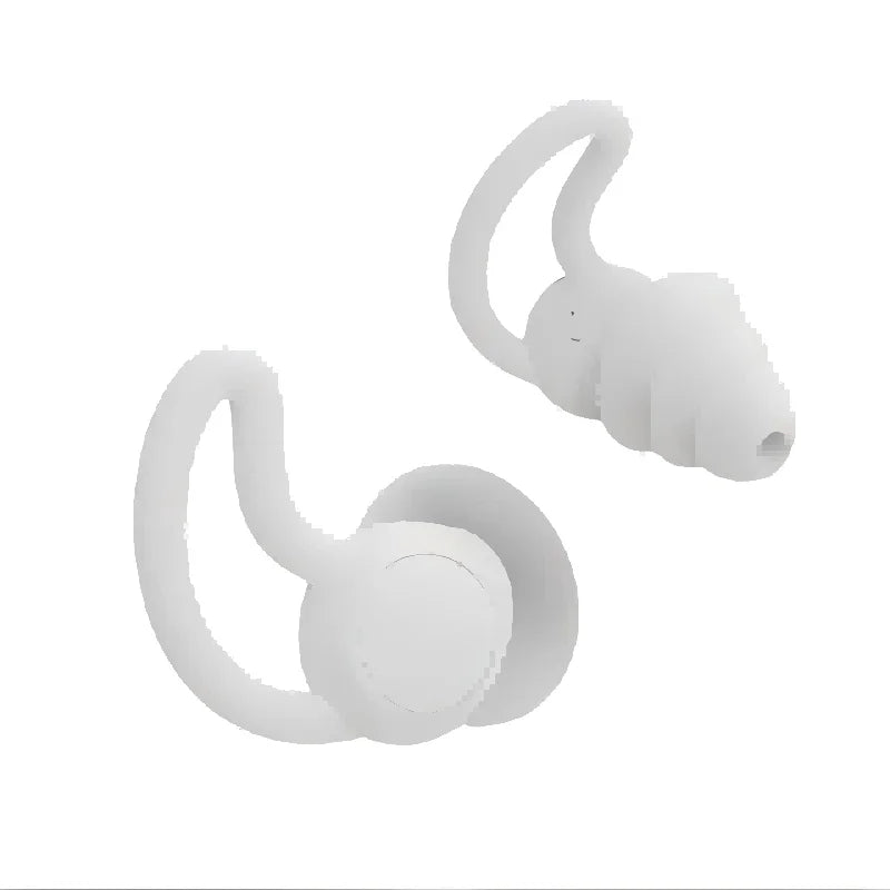 Soft Reusable 3 Layer Silicone Ear Plugs Noise Cancelling Sleep Ear Buds for Hearing Protection Comfortable Fit for Noise
