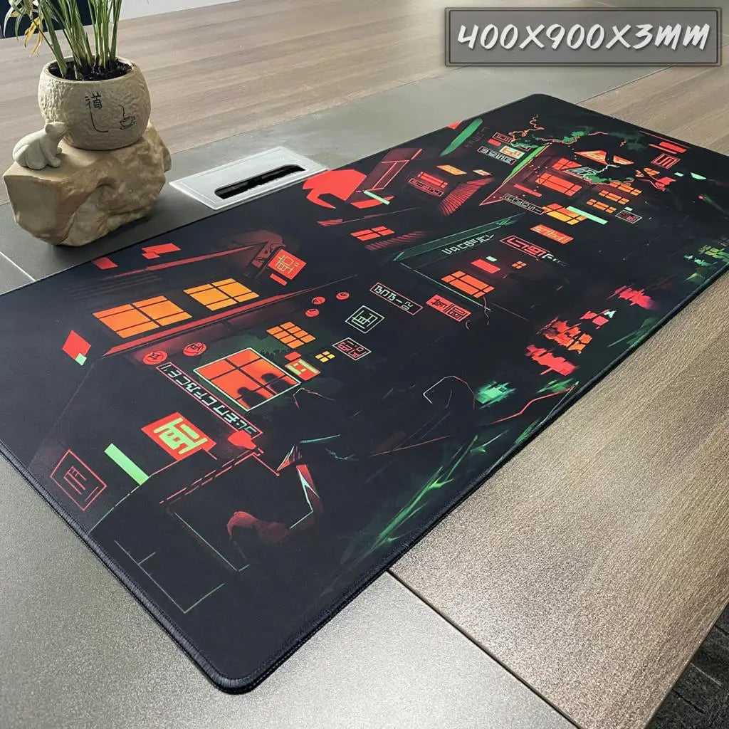 Large Personalized Art Gaming Mouse Pad Anime Rubber Edge Computer Mousepad Laptop Desk Mat Locking System for Gamers