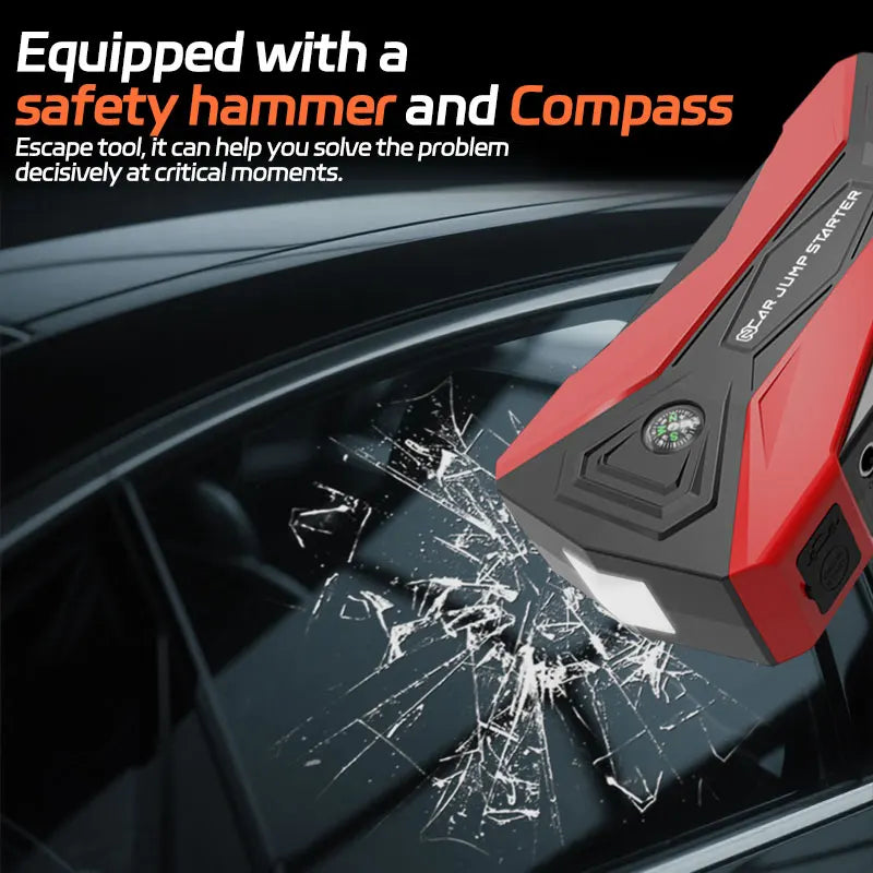 Minus Two Portable Car Jump Starter,  Air Pump, Power Bank and Emergency Starting Booster