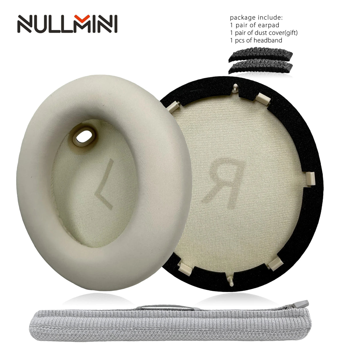 NullMini Replacement Earpads for Anker Soundcore Space One, S1, S-1 Headphones Headband Ear Cushion Earmuff Sleeve Headset