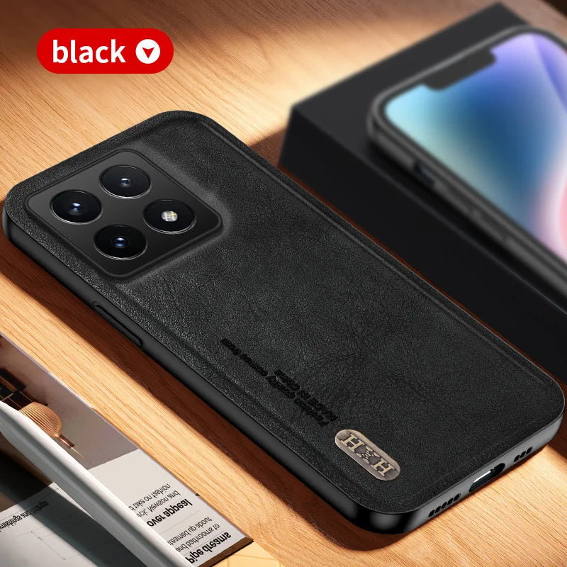 For Xiaomi 14T Back Cover Skin Feel Shockproof Magnetic Phone PU Leather Case Soft Fundas For Xiaomi 14T Pro