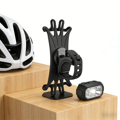 360 Rotating Silicone Bike Phone Holder, Shockproof Universal Mount for Bicycle Motorcycle Handlebar. 13 * 6 * 5