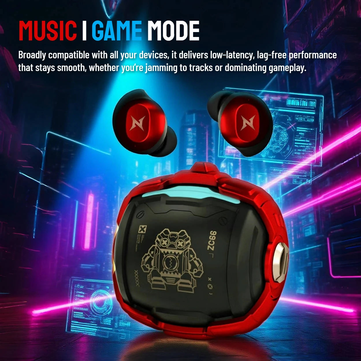 ZOMBIES CAT B12 Bean Design Invisible Earbuds Wireless Bluetooth Sports Earphones in-Ear Deep Bass Headphone with Sport Lanyard