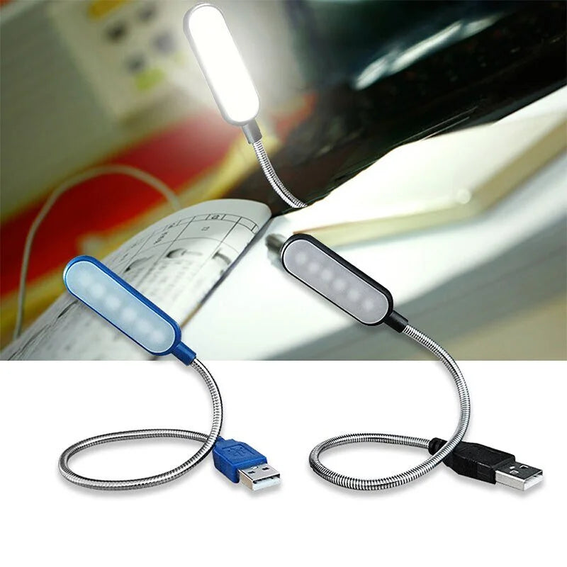 Portable USB LED Reading Lamp Mini Book Light Foldable Camping Night Lights Table Lamps For Power Bank PC Notebook Laptop