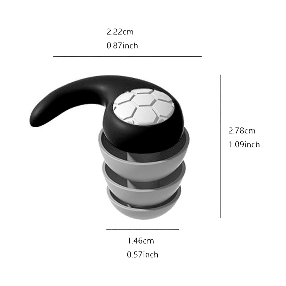 Silicone Sleeping Ear Plugs Three-Layer Noise Reduction Waterproof Earplug Professional Soundproof Earplug Earplugs For Swimming