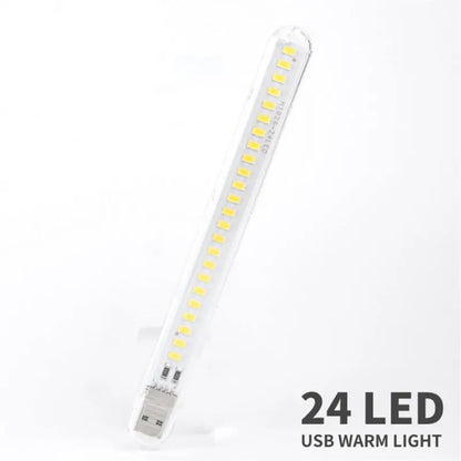 Mini Portable Led Usb Light DC5V Ultra Bright Reading Book Lamp 3/8/24LEDs Lights For Power Bank PC Laptop Notebook Lighting