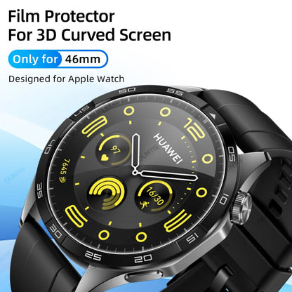 Screen Protector for Huawei Watch GT 4 GT4 46mm 3D Curved Screen Protector Ultra-HD Full Coverage Protective Film Accessories