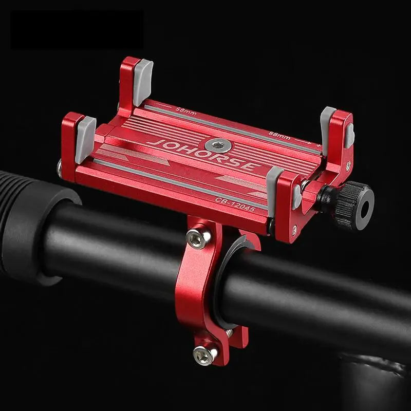 New Bicycle Phone Holder Aluminum Alloy Four-claw Phone Mount Mountain And Road Bike Riding Phone Mount Universal Bicycle Equ