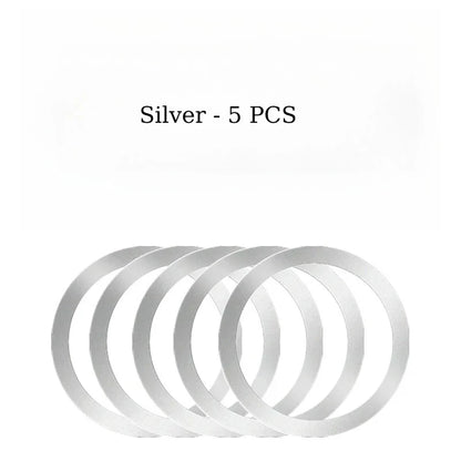 1-10PCSUniversal Strong Magnetic Ring Plate for MagSafe Wireless Charger 3M Adhesive Iron Sheet Sticker Car Phone Holder Mount