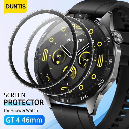 Screen Protector for Huawei Watch GT 4 GT4 46mm 3D Curved Screen Protector Ultra-HD Full Coverage Protective Film Accessories