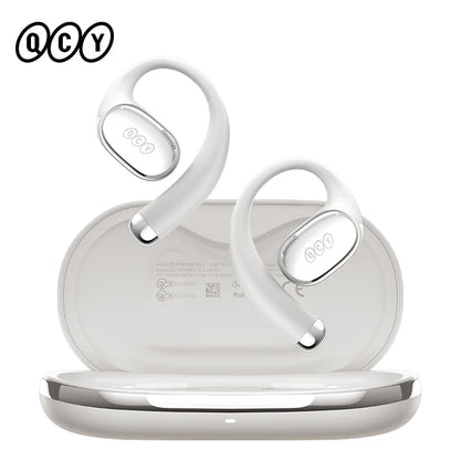 QCY Crossky R70 CT02 Open-Ear Wireless Earphones Bluetooth 6.0 Hi-Res LDAC EarHooks Headphones Wireless Charging Earbuds 52Hrs