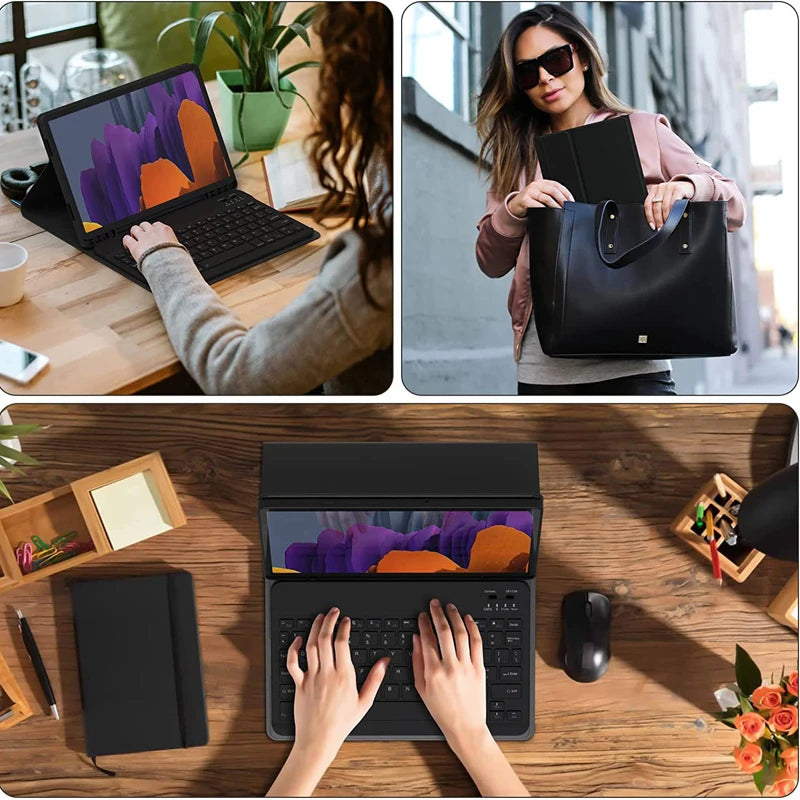 For Xiaomi Redmi Pad 2 Pro 12.1" 2025 Case with Keyboard,Detachable Wireless Keyboard+Tablet Cover Redmi Pad 2 Pro 12.1 Funda
