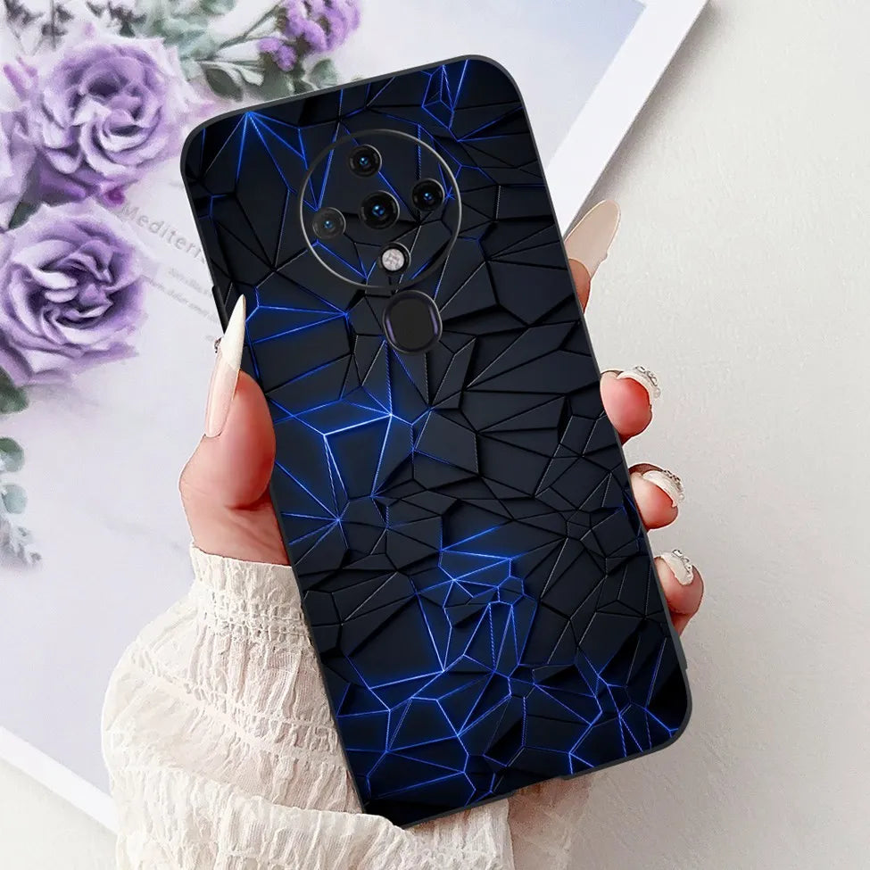 6.8'' For Tecno Spark6 KE7 Back Cover For Techno Spark 6 Case Shockproof Luxury Cute Cartoon Funny Cool Silicone Bumper Funda