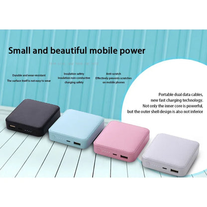20000mAh Mini Power Bank Large-capacity Phone External Backup Battery Pack Fast Charging Powerbank for IPhone Xiaomi Huawei