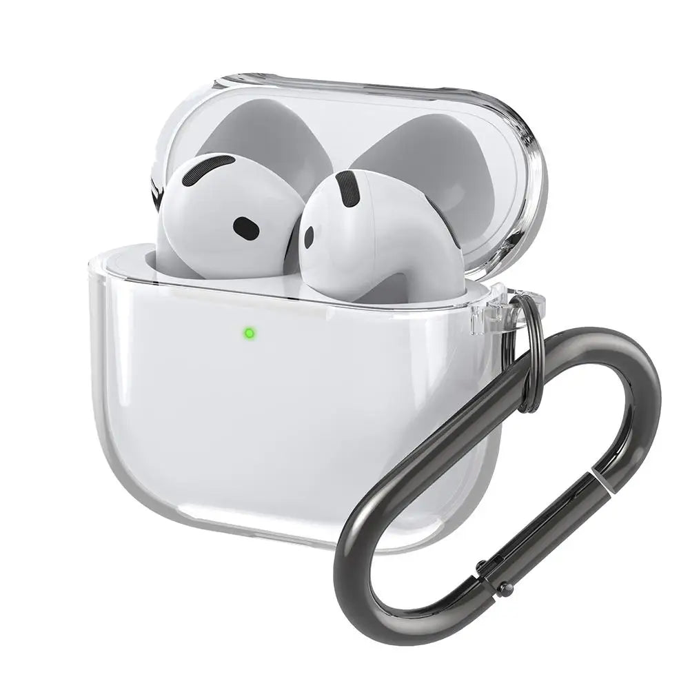 Earphone Protective Cover For Apple AirPods 4 2024 Charging Case Cover Transparent TPU Shockproof Wireless