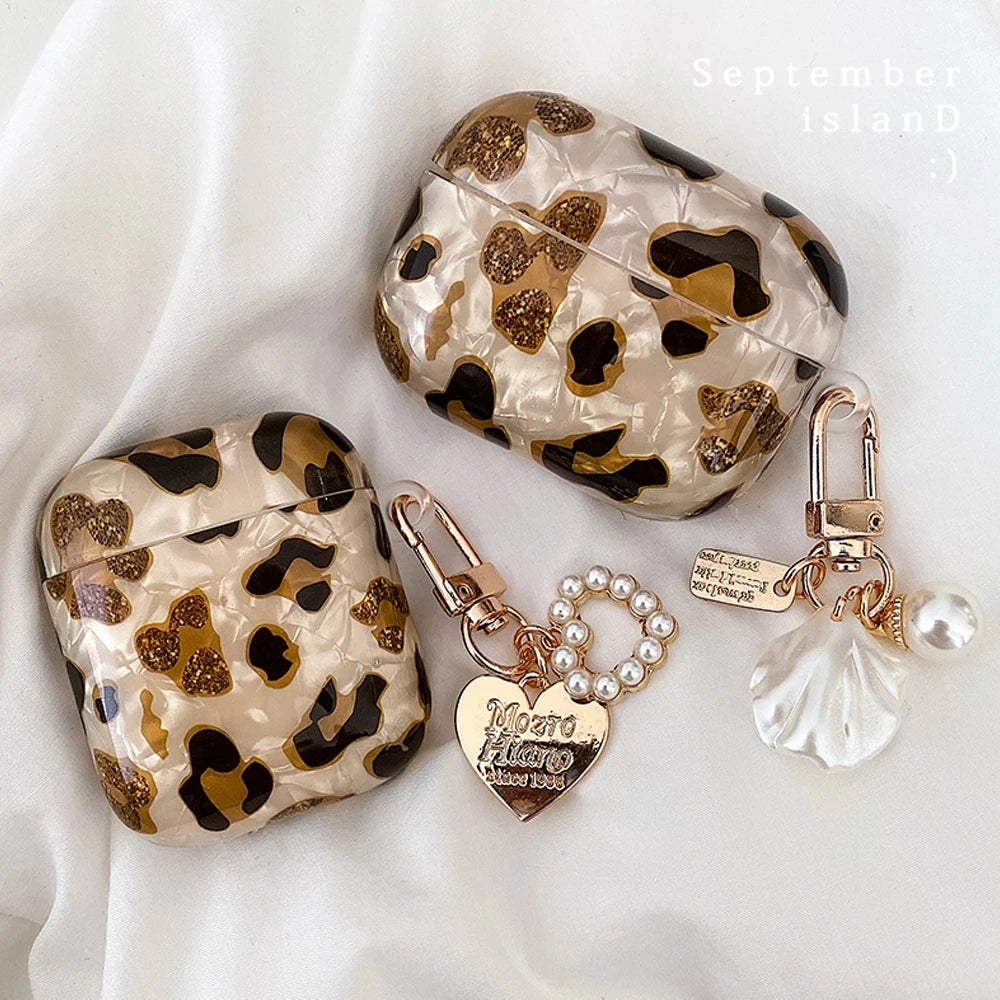 Leopard Girl Case for AirPods Pro 2 Pro 3 USB C 2025 Cases for Airpods 4 pro 2 3 Soft Silicone Cover for airpods pro 3 2 1 Funda