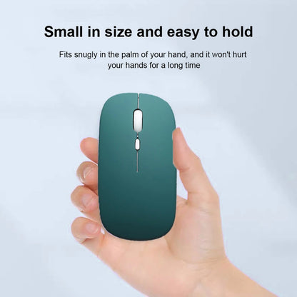 Slim Portable Office Mouse Wireless Bluetooth-Compatible 5.0 Silent Ergonomic BT Wireless Mice for Macbook Laptop iPad Tablet