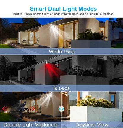 8MP Wifi Surveillance Camera PTZ Wireless IP Camera 8X Zoom AI Human Tracking Two-way Audio Color Night Vision Security Cam CCTV