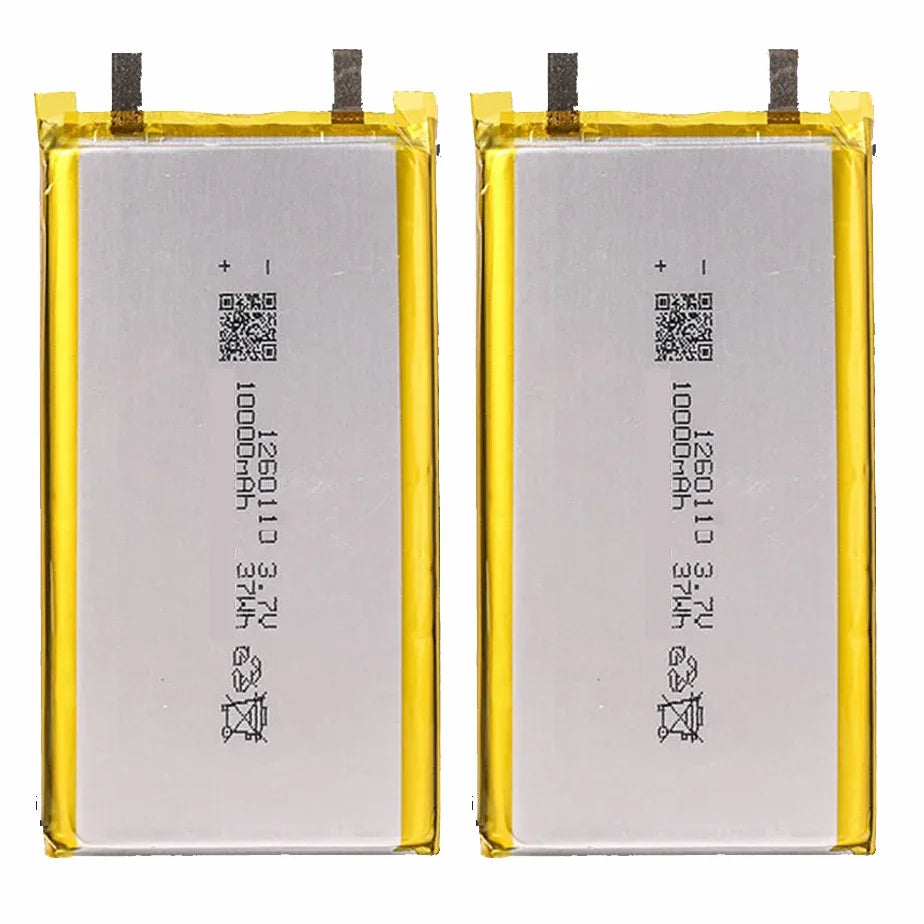 High Qulity 3.7V 10000mAH 1260110 Polymer lithium ion Li-ion Rechargeable battery for TOY POWER BANK GPS Table E-book Batteries