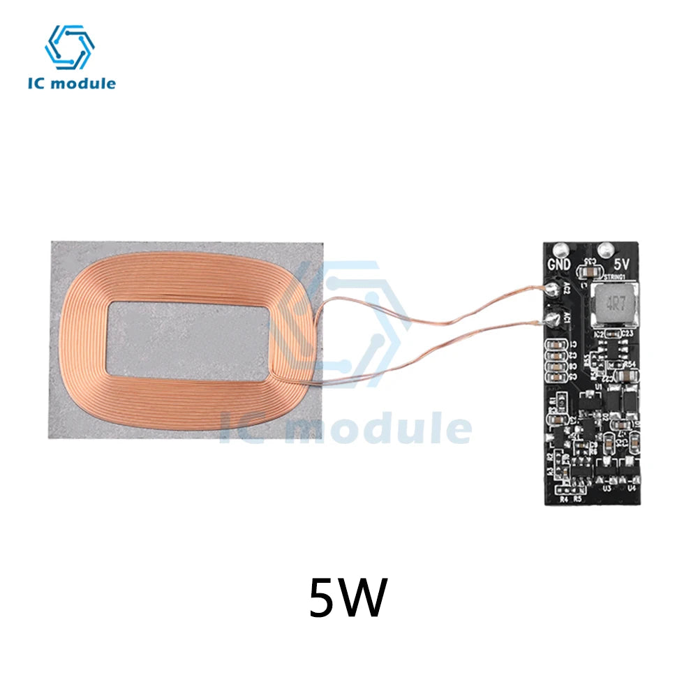 Lithium Battery Wireless Charging 3W/5W Wireless Charging Receiver Module Small Coil Wireless Charger Receiver Module Pcba Board