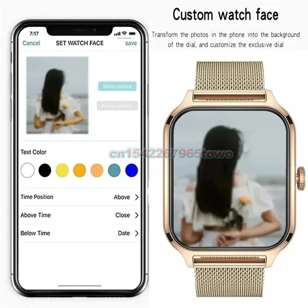 Smart Watch For Android IOS Watches 1.83inch HD Display Bluetooth Call Message Alert Music Sports Mode Smartwatch Men Women Gift