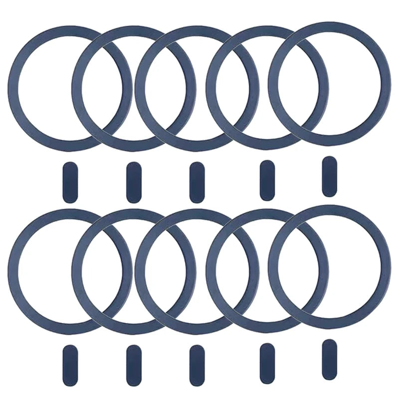 5/10Pcs Universal Metal Plate Ring for Magsafe Magnetic Wireless Charger Iron Sheet Sticker Car Phone Holder for IPhone 13 14 15