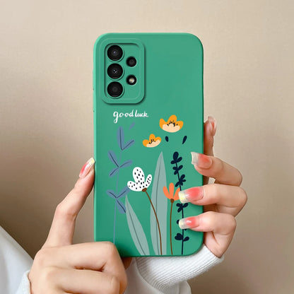 Case For Samsung Galaxy A13 A 13 4G 5G New Design Soft Liquid Silicone Full Coverage Back Cover Anti Slip Shockproof Bumper Capa