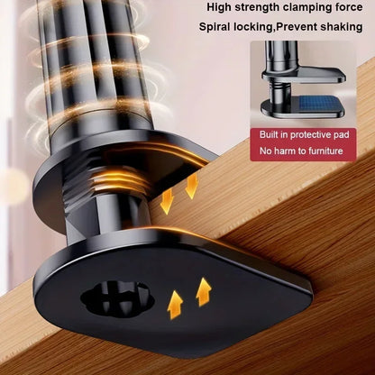 Ultra Stable 18MM Thick Gooseneck Phone Holder 360° Adjustable Tablet Mount Universal Lazy Stand for Devices Bed Desk Office