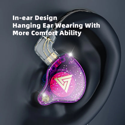 QKZ AK6/AERS/AK6 PRO Wired Headphones Dual Drive HiFi Earphone with Mic 3.5mm Sport Running Music Earbuds Bass Stereo Headset