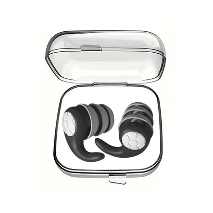 Silicone Sleeping Ear Plugs Three-Layer Noise Reduction Waterproof Earplug Professional Soundproof Earplug Earplugs For Swimming