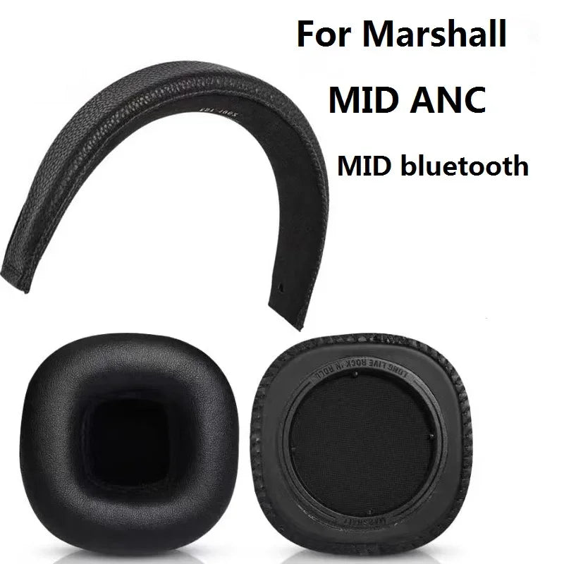 Ear pads HeadBeams Cushion for Marshall MID ANC Bluetooth Headphones  Earpads Sponge Soft Foam Cushion Headband Replacement