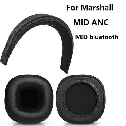 Ear pads HeadBeams Cushion for Marshall MID ANC Bluetooth Headphones  Earpads Sponge Soft Foam Cushion Headband Replacement