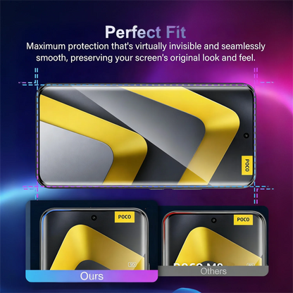 For Poco M8 Tempered Glass Screen Protector 6.77inch Full Curved Protective Film