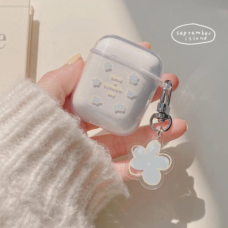 For AirPods 1 2 3 Earphone Case Funny Cute Cartoon Couples Bluetooth Headphone Protective Cover For AirPodsPro 2nd With Keychain