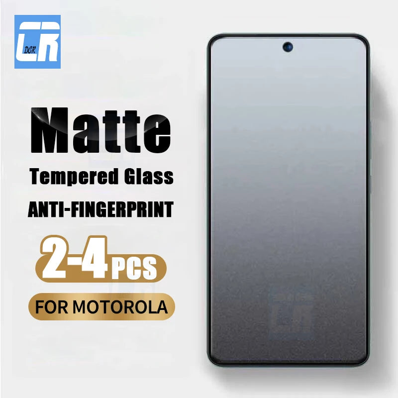 2/3/4Piece Frosted Matte Tempered Glass for Motorola Moto G05 G15 G35 G45 G55 G75 Screen Protector for Moto S50 Edge 50 Neo E15