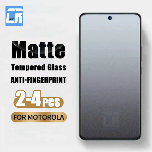 2/3/4Piece Frosted Matte Tempered Glass for Motorola Moto G05 G15 G35 G45 G55 G75 Screen Protector for Moto S50 Edge 50 Neo E15