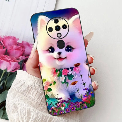 6.8'' For Tecno Spark6 KE7 Back Cover For Techno Spark 6 Case Shockproof Luxury Cute Cartoon Funny Cool Silicone Bumper Funda