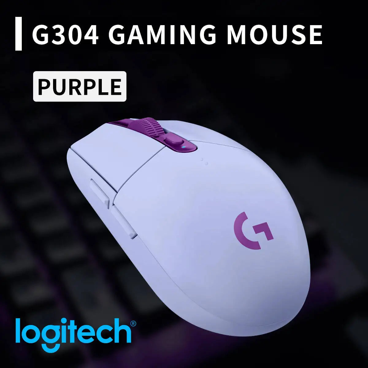 Logitech G304 LIGHTSPEED Wireless Gaming Mouse 12000 DPI HERO Sensor 1ms Latency 250hr Battery Home Office Long Battery Users