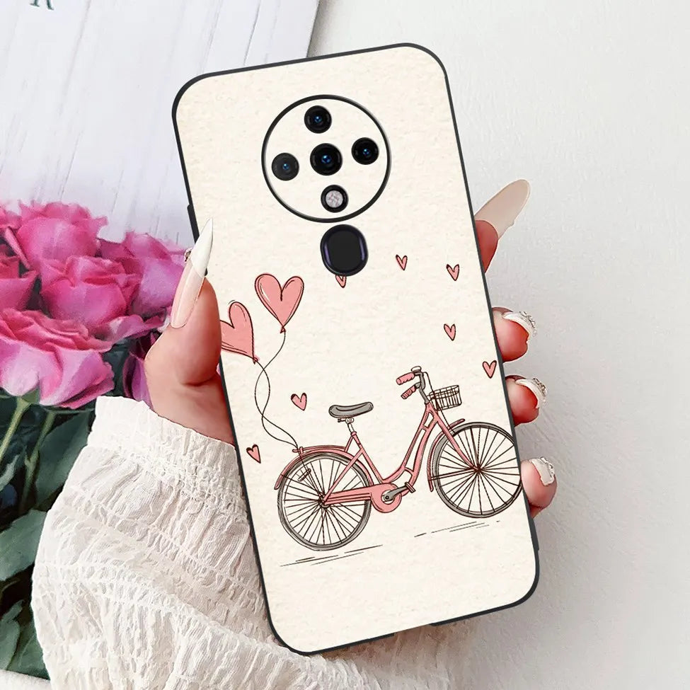 6.8'' For Tecno Spark6 KE7 Back Cover For Techno Spark 6 Case Shockproof Luxury Cute Cartoon Funny Cool Silicone Bumper Funda