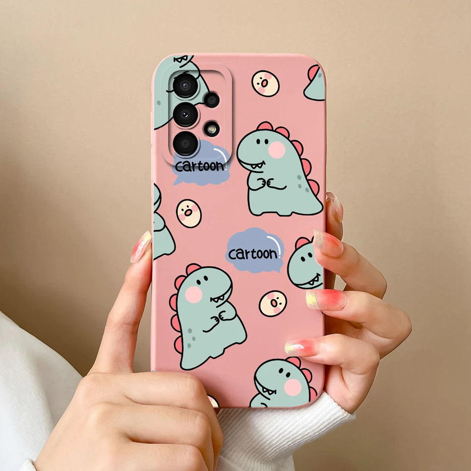 Case For Samsung Galaxy A13 A 13 4G 5G New Design Soft Liquid Silicone Full Coverage Back Cover Anti Slip Shockproof Bumper Capa